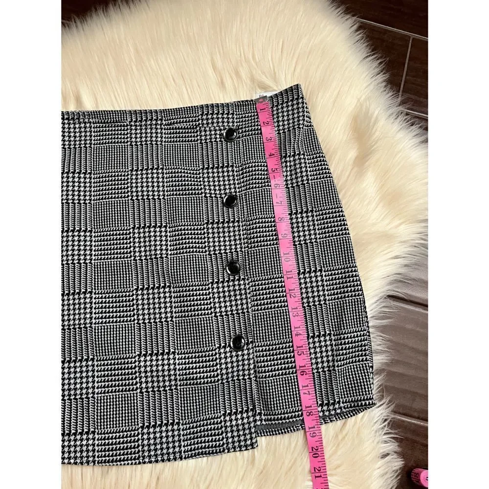 Joe Boxer black/white plaid winter wrap skirt sz 2x NWT